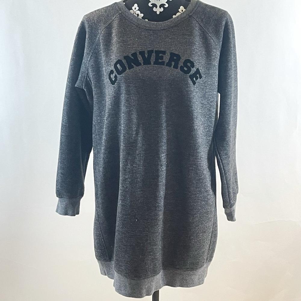 Converse Women’s Gray/Black Sweatshirt
